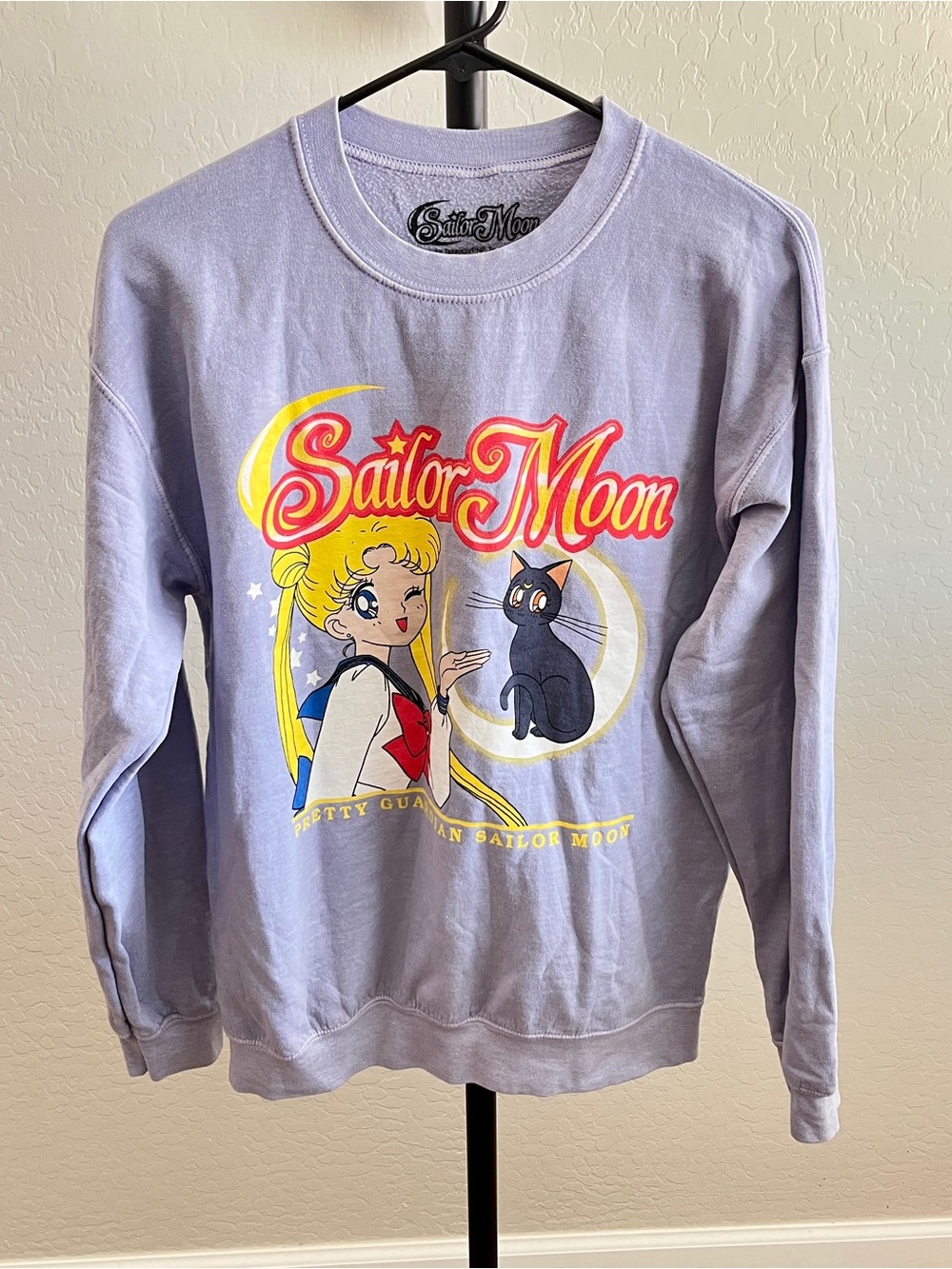 Sailor Moon Urban Outfitters Lavender Purple Graphic Print Crewneck Sweatshirt